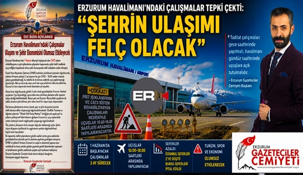 EGC’den havalimanının gündüz kapatılmasına tepki: “Şehrin Ulaşımı Felç Olacak”